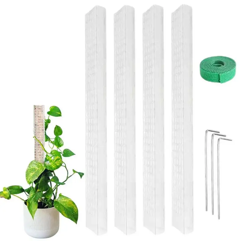 

Moss Poles For Climbing Plants Durable Plant Pole Stick Reusable Plastic Plant Support Weather Resistant Moss Stick Column Stand