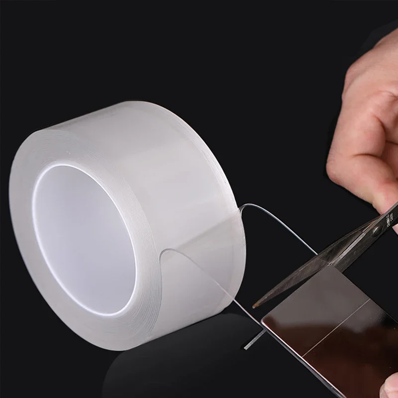 

Multipurpose 1M/3M/5M Water Washed Acrylic Tape Transparent Gel Grip Tape Double Sided Seamless Housewear & Furnishings