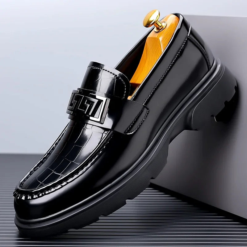 Men's Handmade Leather Casual Men's Shoes Big Toe Shoes Men's Casual Business Driving Shoes 38-44