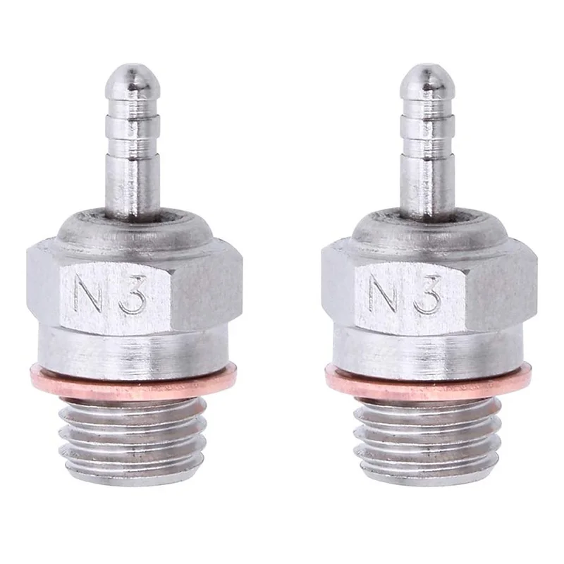 2 Pezzi Candelette Hot Spark Vertex Sh Parti Del Motore Accessori Per Nitro Truck Sostituire Os Rc Car Hsp 70117, N3