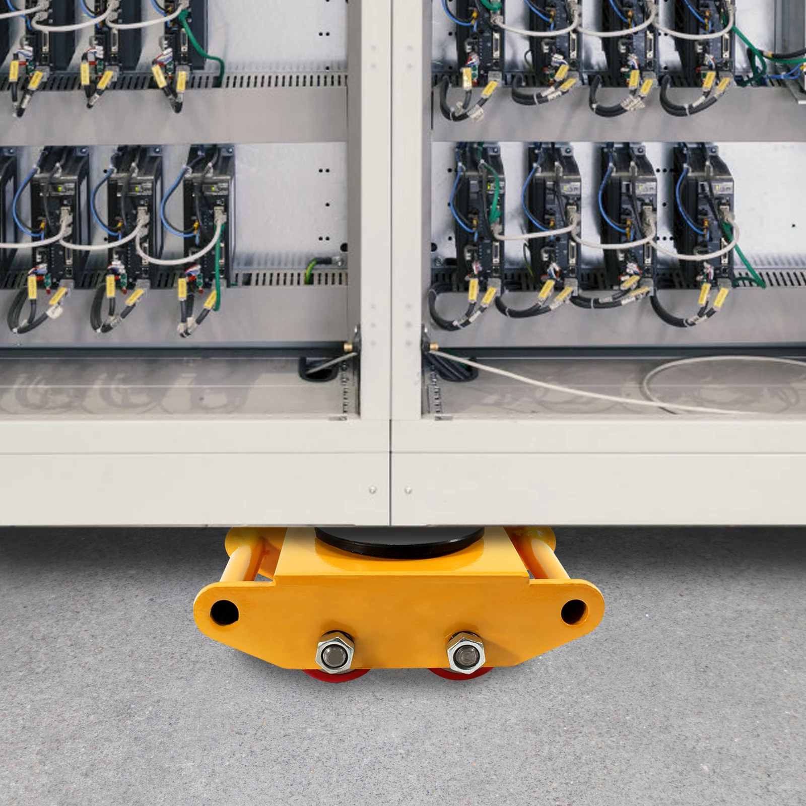 6T Heavy Duty Machinery Mover 360° Rotation Cap Cargo Trolley Machine Transport Roller Cart Industrial Dolly Skate Handling Tool