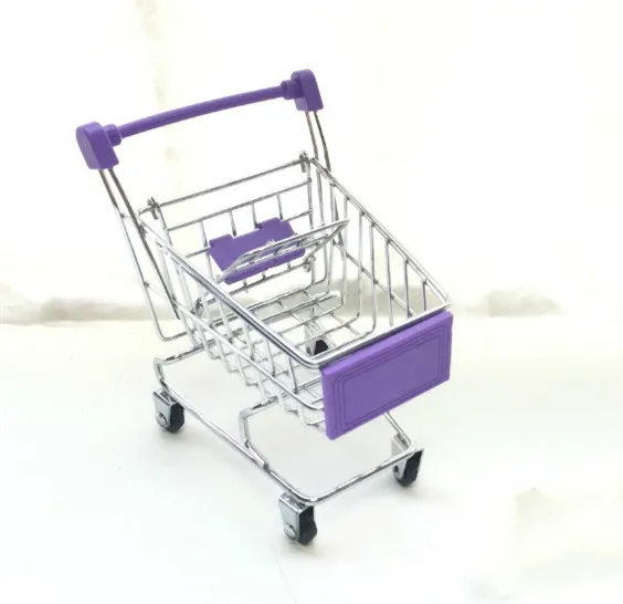 Miniature Shopping Trolley Cart Toy and Home Decoration