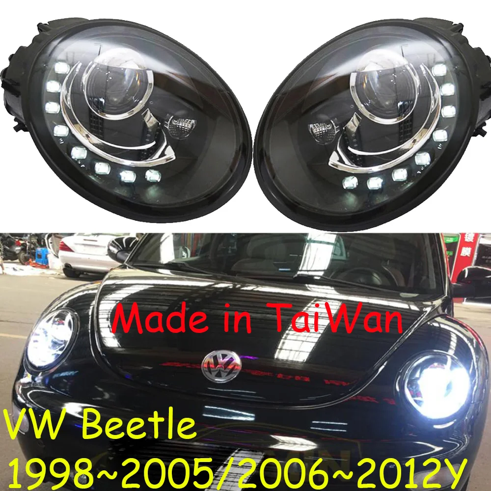 

TaiWan 1998~2005/2006~2012y Car Bupmer Head Light For Beetle Headlight Car Accessories LED DRL HID Xenon Fog For Beetle Headlamp