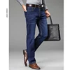 28-40 2024 Autumn/Winter New Men's Jeans High Quality Elastic Thickened Durable Pants with Washed Technology Denim Pants 2