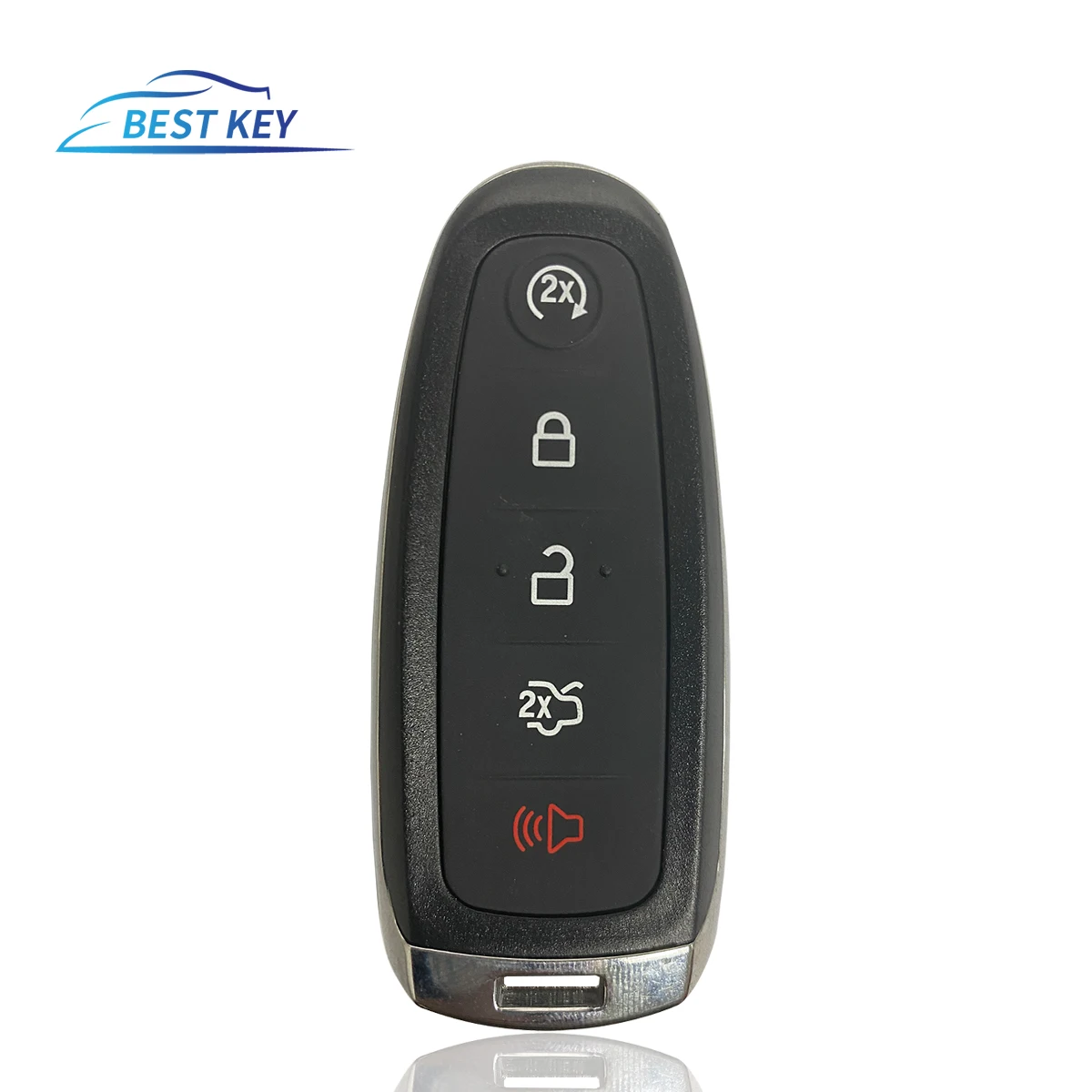 BEST KEY Smart Car 5 Buttons Remote Car Key Case Cover Fob For Ford Explorer Edge Escape Flex Taurus 2011 2012 2013 2014 2015
