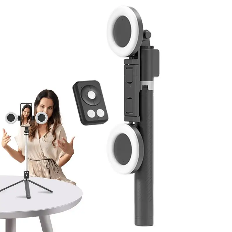 Selfie Stick Tripod With Light 67Inch Height Portable Wireless Remote Phone Tripod For Travel Cell Phone Holder Travel phone tripod,selfie stick