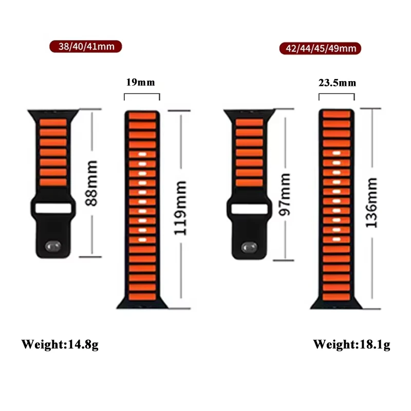 Premium Silicone Watch Strap - Versatile and Stylish Replacement Bracelet