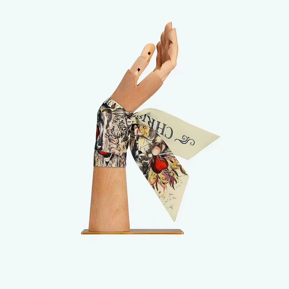 Neue Bunte Blumen Schal Frauen Mode Halstuch Tasche Griff Wrap Dekoration Stirnband Luxus Geschenk Großhandel – Detail 15