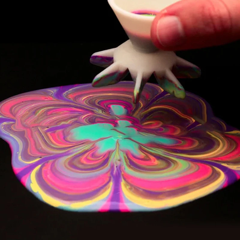 DIY Making Pour Painting Mandala Flower Graffiti Accessories Acrylic Paint Pouring Split Cup Mini 7-Leg Funnel Split Cup