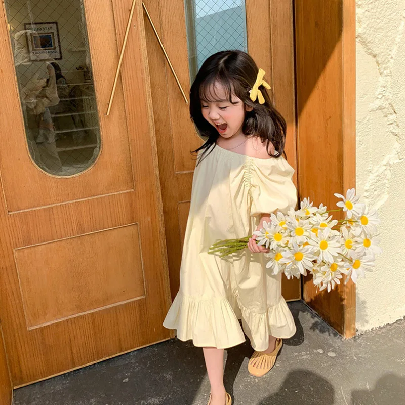 Robe à Bretelles Fille à Motifs Fleurs Exotiques Rose Catimini | Okaïdi