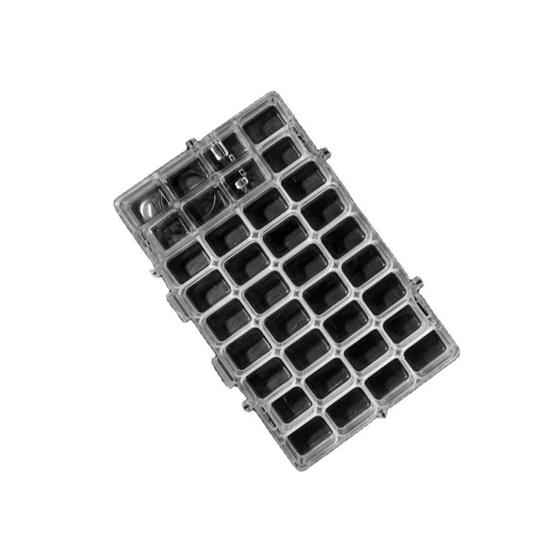 24/36 Grid Square Plastic Watercolor Moisturizing Box Student Art Sketch with Thickened Color Palette Sealed Paint Box