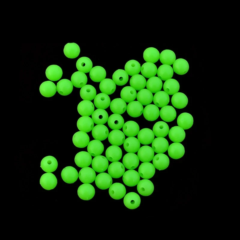 3/4/5mm Soft Mini Fly Tying Glow Beads Fly Tying Material Wet Saltwater Fishing Sabiki Luminous Hot Beads Egg Roe 200PCS