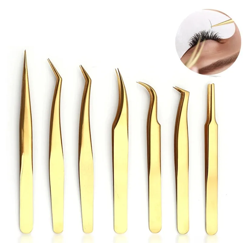 False Eyelashes Tweezers False Eyelash Extensions Personal Curved Strip Eyelashes Brow Clamps Makeup Tools Tweezer Makeup Tools eyelash tweezers