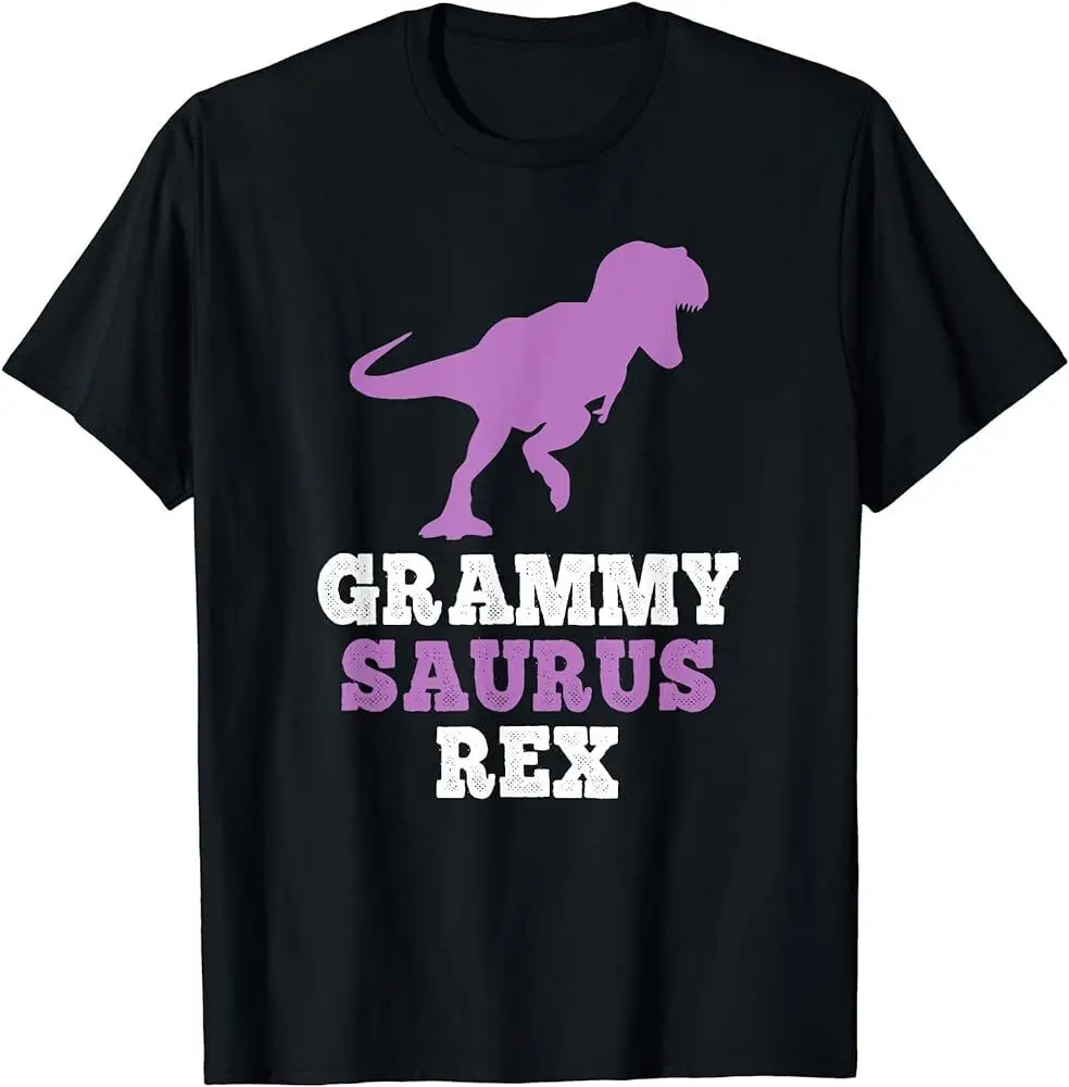 Grammy-Saurus Rex Dino Dinosaur Grammysaurus Divertente T-Shirt Maniche Lunghe O Corte