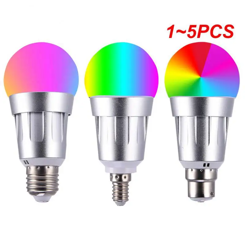 

1~5PCS Smart WiFi Light Bulb 7W RGB Light Bulb Lamp Wake-Up Lights Compatible With Alexa And Assistant Drop Shipping