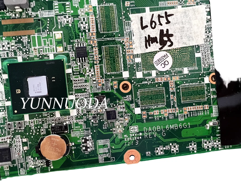 Original para Toshiba Satellite L655-s5099 L655 Portátil Placa-mãe Hm55 Da0bl6mb6g1 Ddr3 100 Testado - Imagem 3