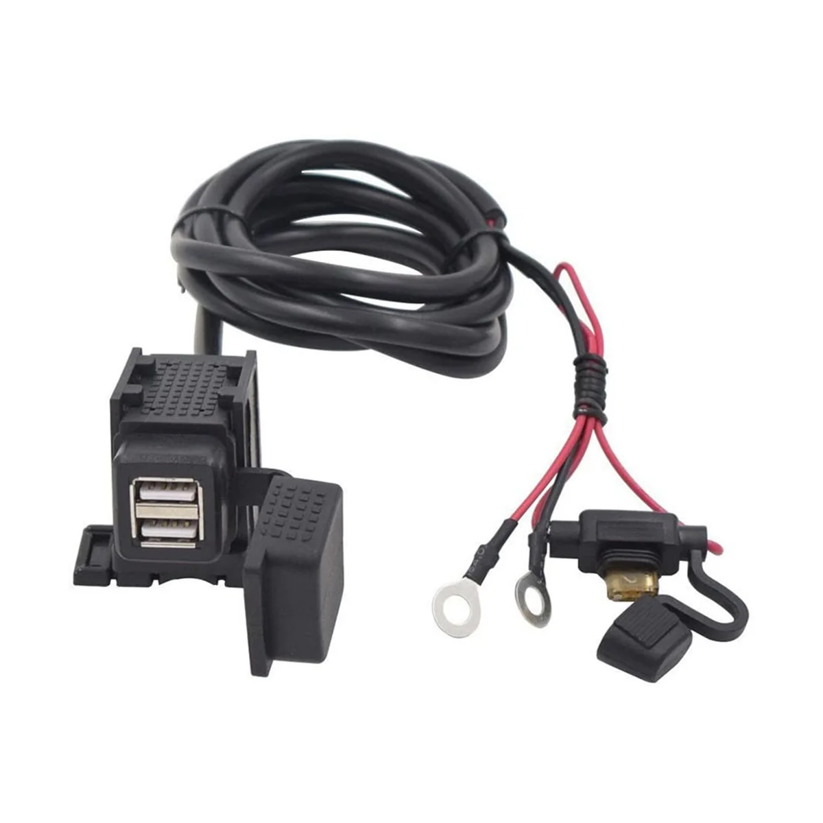 

Зарядное устройство на руль мотоцикла, 2 USB-порта, 12 В, 2,1 А