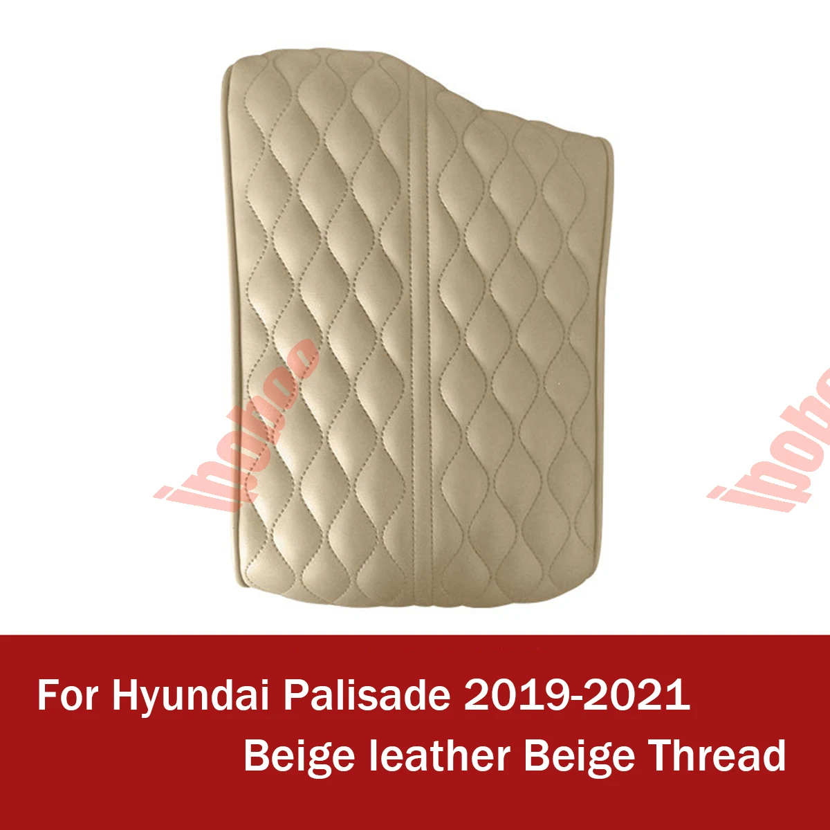 Car Armrest Cover PU Leather Armrest Cushion Pad Glove Box Protector For Hyundai Palisade