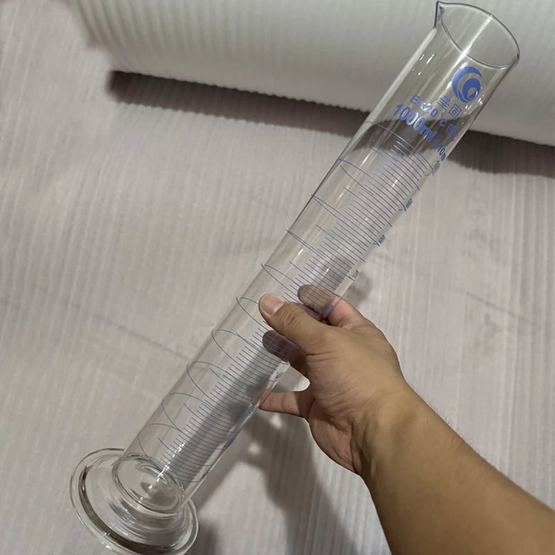 Glass Laboratory Measuring Cylinder Graduate 1pc 1000ml