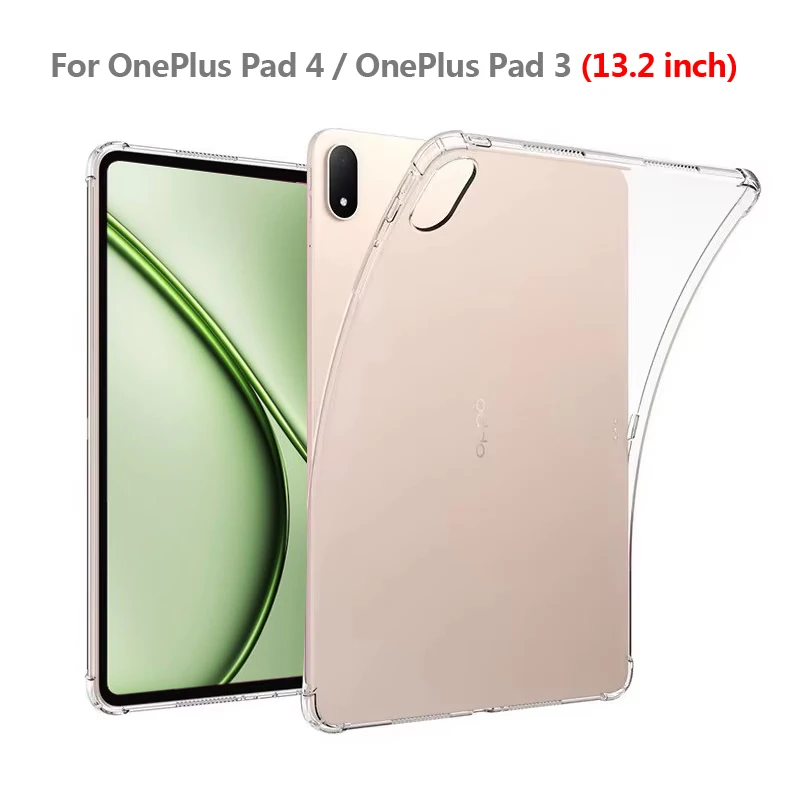 Transparent Soft TPU Tablet Case with Enhanced Protection for OnePlus Pad