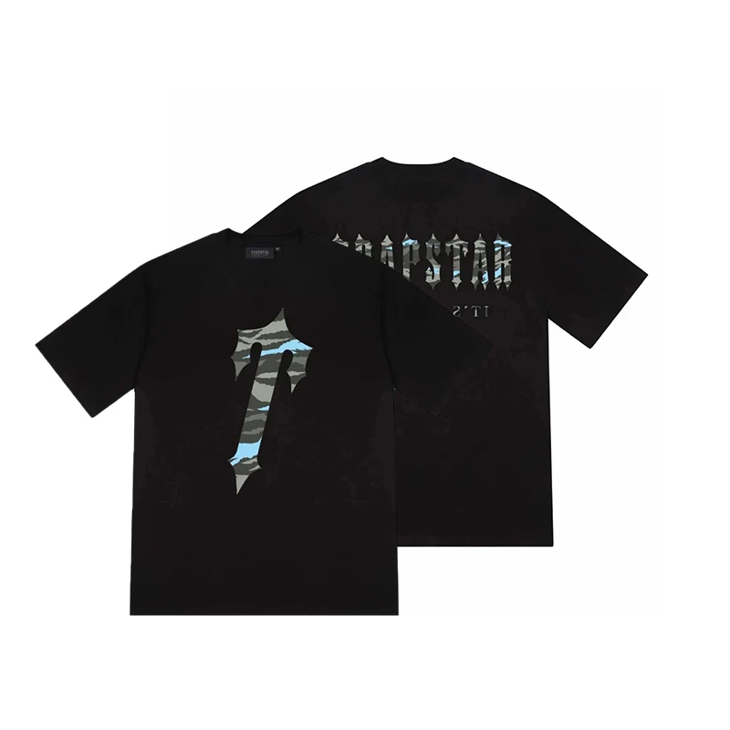 Outdoor Sports T-shirt Men's Pure Cotton Oversized Print Casual Skateboard Clothing Breathable Sweat-absorbent Short-sleeved Top mens cotton t shirt