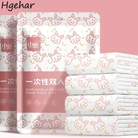 Disposable Four-piece Bed Sheet Set Skin-friendly Bedding Korean Fashion Travel Bed Cover Sets Breathable Non-slip Universal Ins 1
