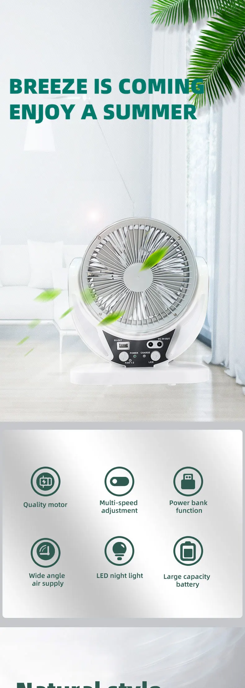 USB, Home Office, Cooling Air Fans, Acampamento
