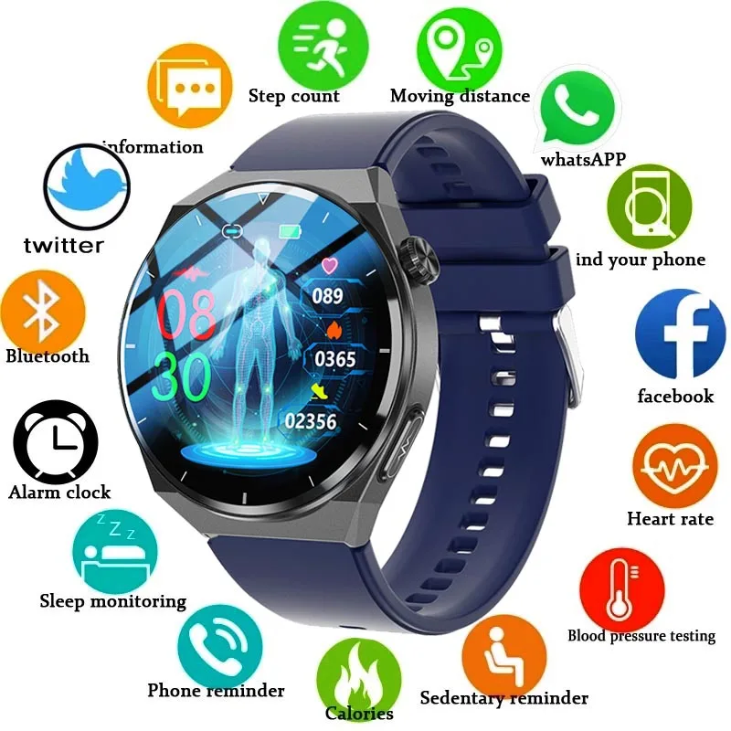 

Смарт-часы с измерением уровня сахара в крови, пульса и давления