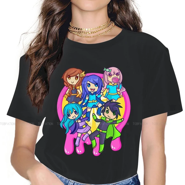 Gacha Life Casual Camiseta extragrande do jogo, Blusas femininas Harajuku  Vintage, Super Krew, Slime feminino roupas - AliExpress