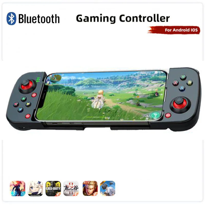 

Wireless Bluetooth Gamepad Telescopic Gaming Controller For Genshin Joystick Gamepads For Huawei/Xiaomi/Android IOS iPhone Sale