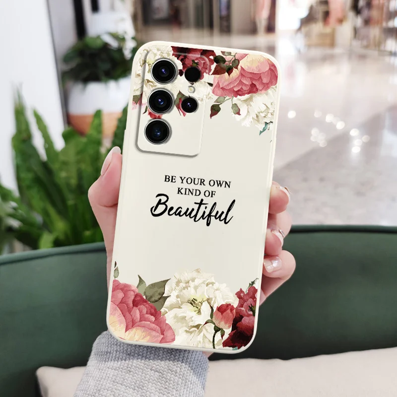 Quiet Flowers Phone Case - Elegant Floral Design Cover