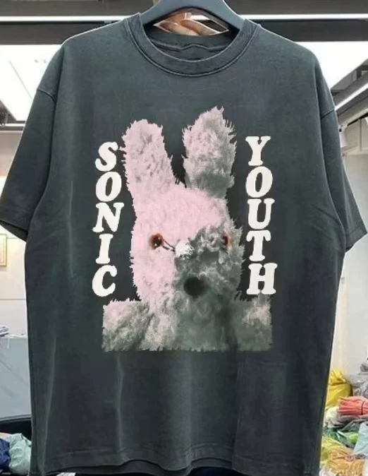Sonic Youth Retro Band T-Shirt, Rock Band T-Shirt Bedrucktes T-Shirt Sommermode Herren Casual Outdoor T-Shirt