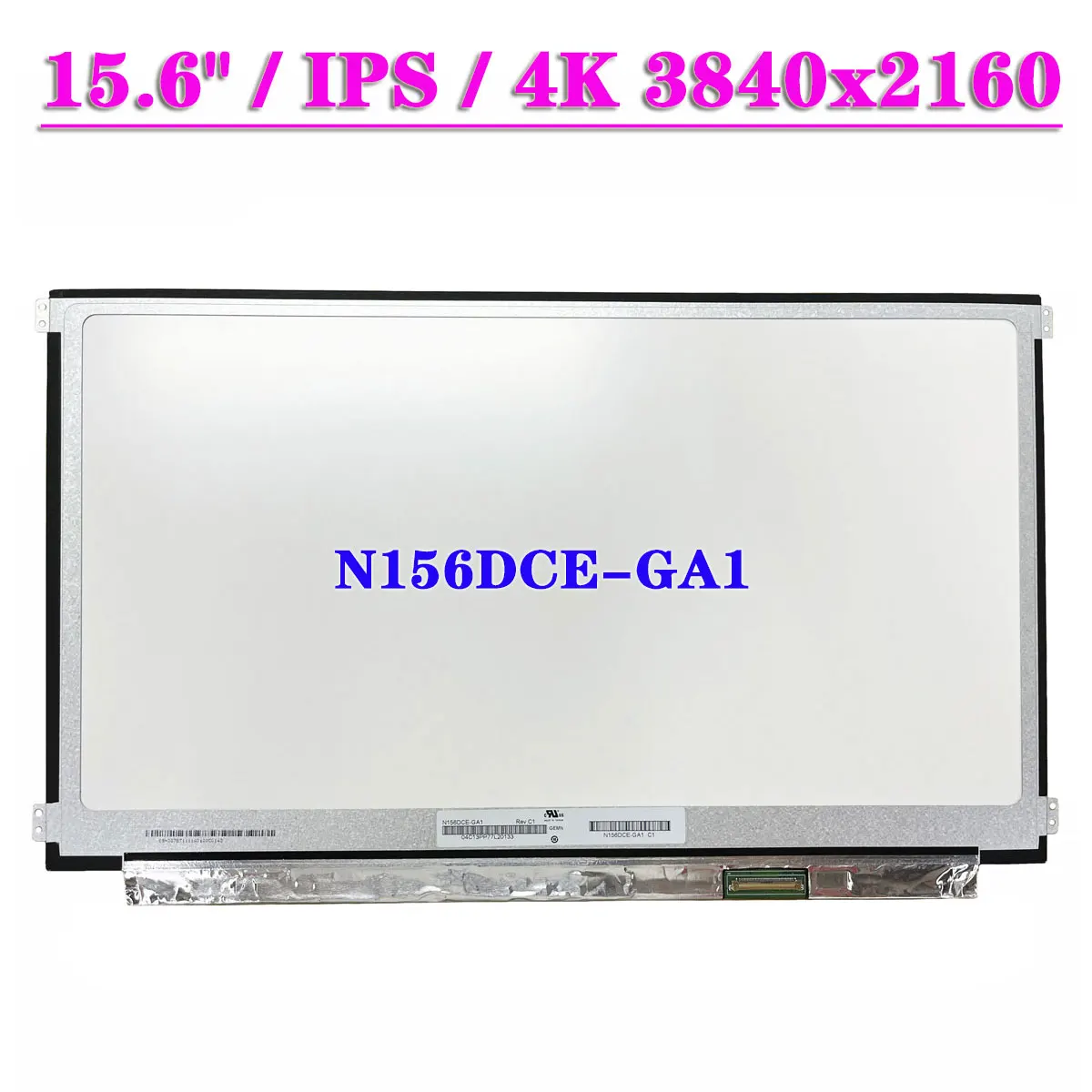 

ЖК-экран для ноутбука 15,6 дюйма IPS 4K, фотосессия (CMN15E1) EDP 40Pin 72% NTSC 3840x2160 UHD, замена панели дисплея