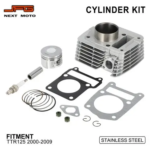 For TTR125 2000- Cylinder Piston Kit Engine Replacement Parts Electric Dirt Pit Bike Motorcycle Piston Gasket Rebuild Kit