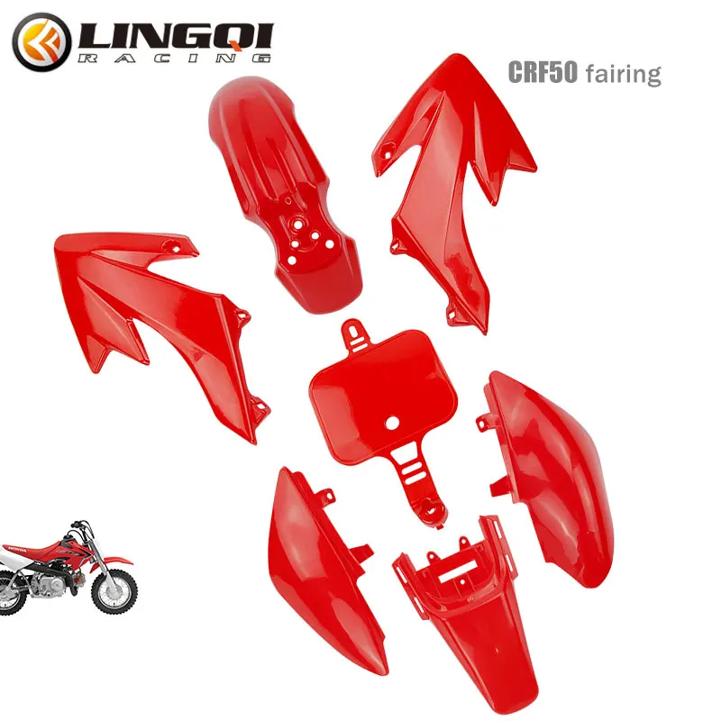

LINQ QI CRF50 Plastic Fender Mudguard Fairing Body Kit For CRF 50 Pit Dirt Motor Trail Bike 50cc 70cc 90cc 110cc 125cc 140cc