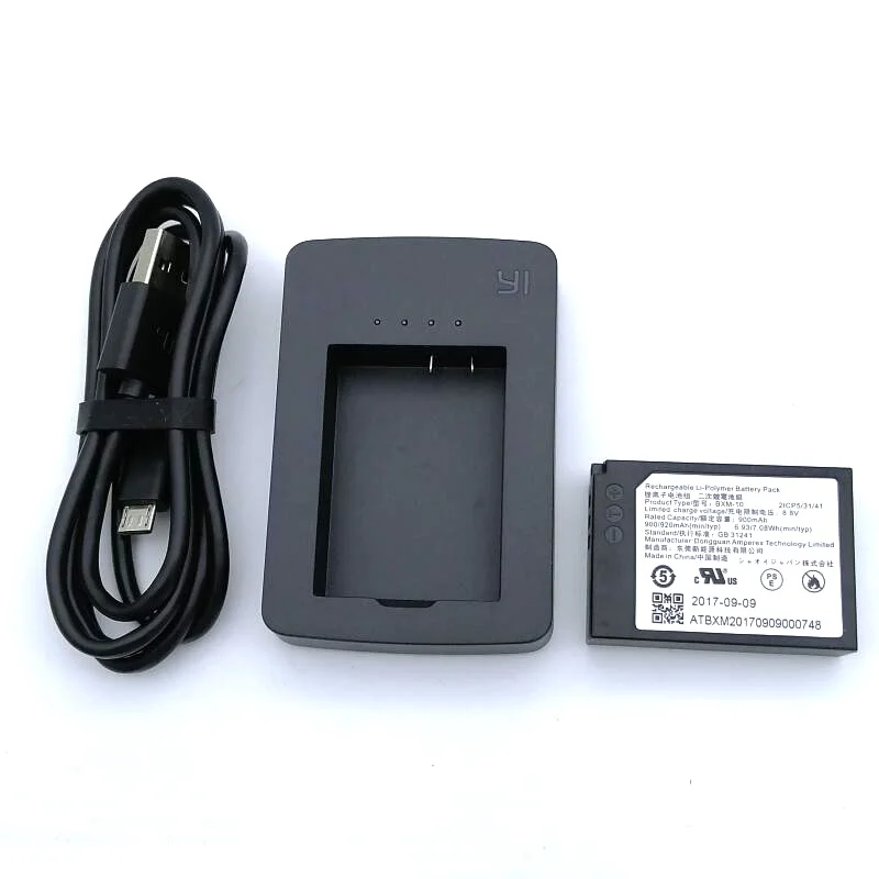 Xiao Yi-carregador de Bateria para Câmera Mirrorless Carregamento Recarregável Bxm10 Bxm10 Original m1 m1 900mah