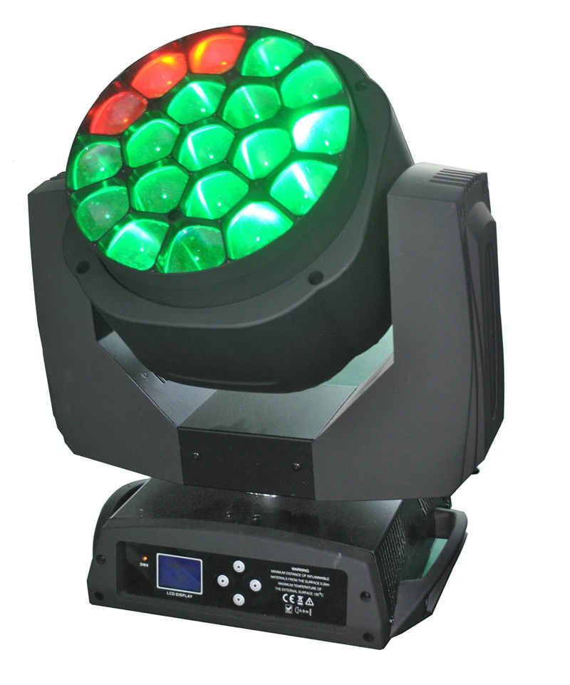 

4pcs lyre led beam dmx 19x15w 4in1 LED Zoom Moving Head Wash Dj Rgbw Disco Party Lighting Equipment