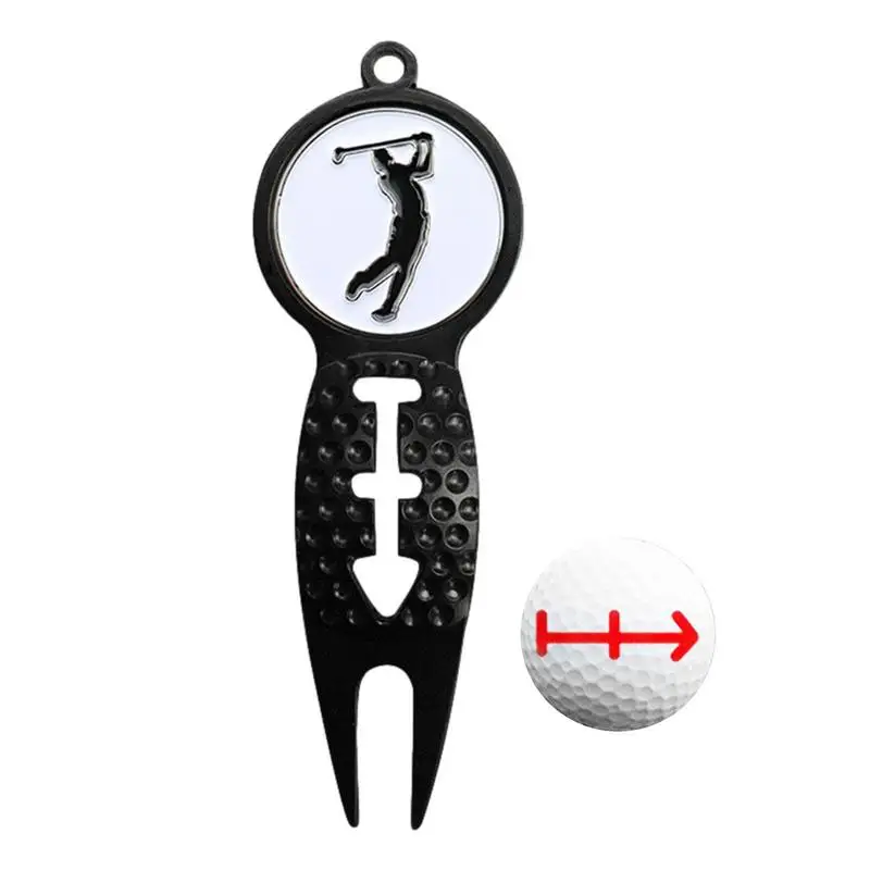 Ball Marker Divot Tool Golf Ball Marker Zinc Alloy Divot Repair Tool Portable Rustproof Sturdy Golf Accessories For Cleaning