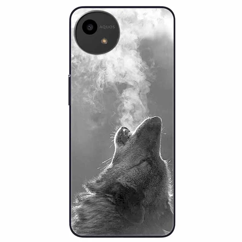 Lovely Black TPU Silicone Shockproof Soft Phone Case with Beautiful Pattern