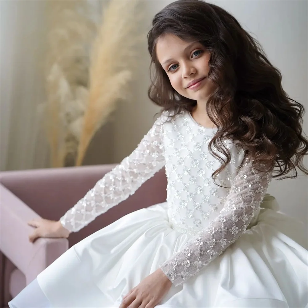 erstkommunion kleid lang