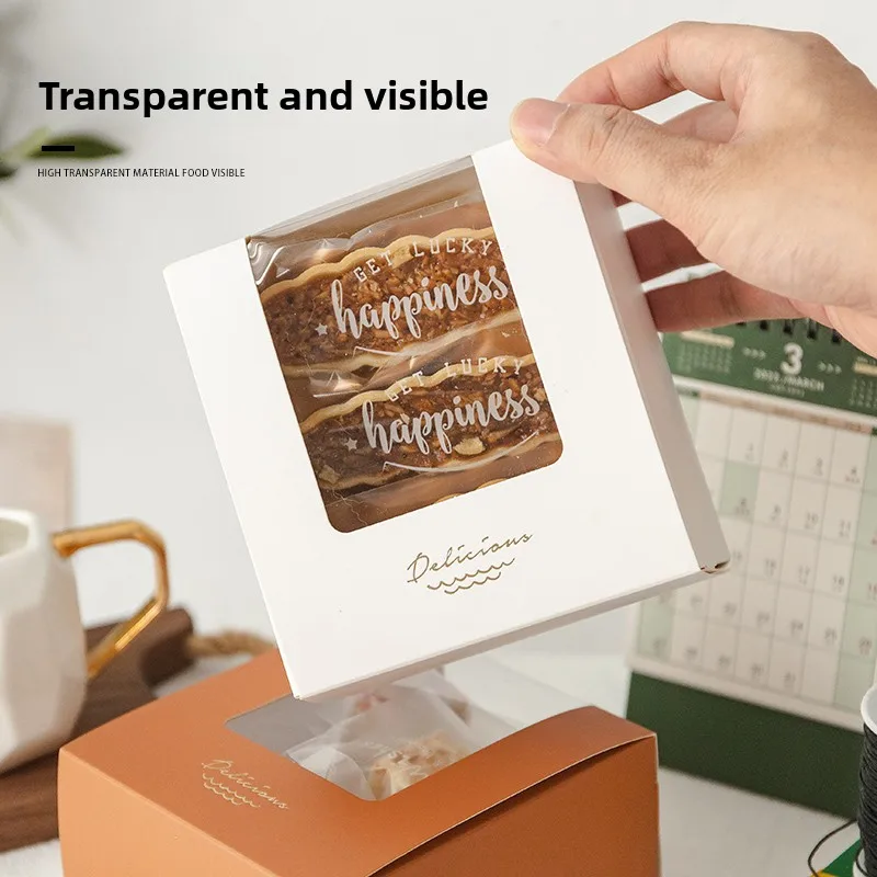 Trendy Glutinous Rice Cake Paaging Box Biscuit Cookie Box Nougat Caramel Wer Cookie Box Gift Box Small Western Pastry Box