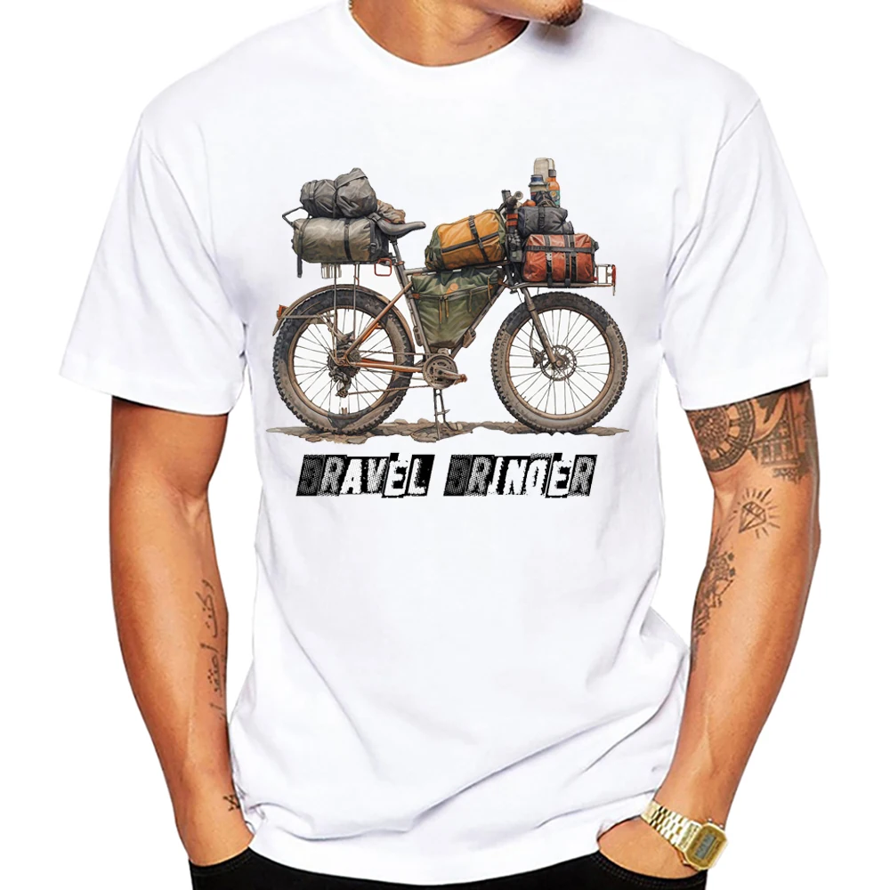 Gravel Bike Cycling T-Shirt New Summer Men Short Sleeve