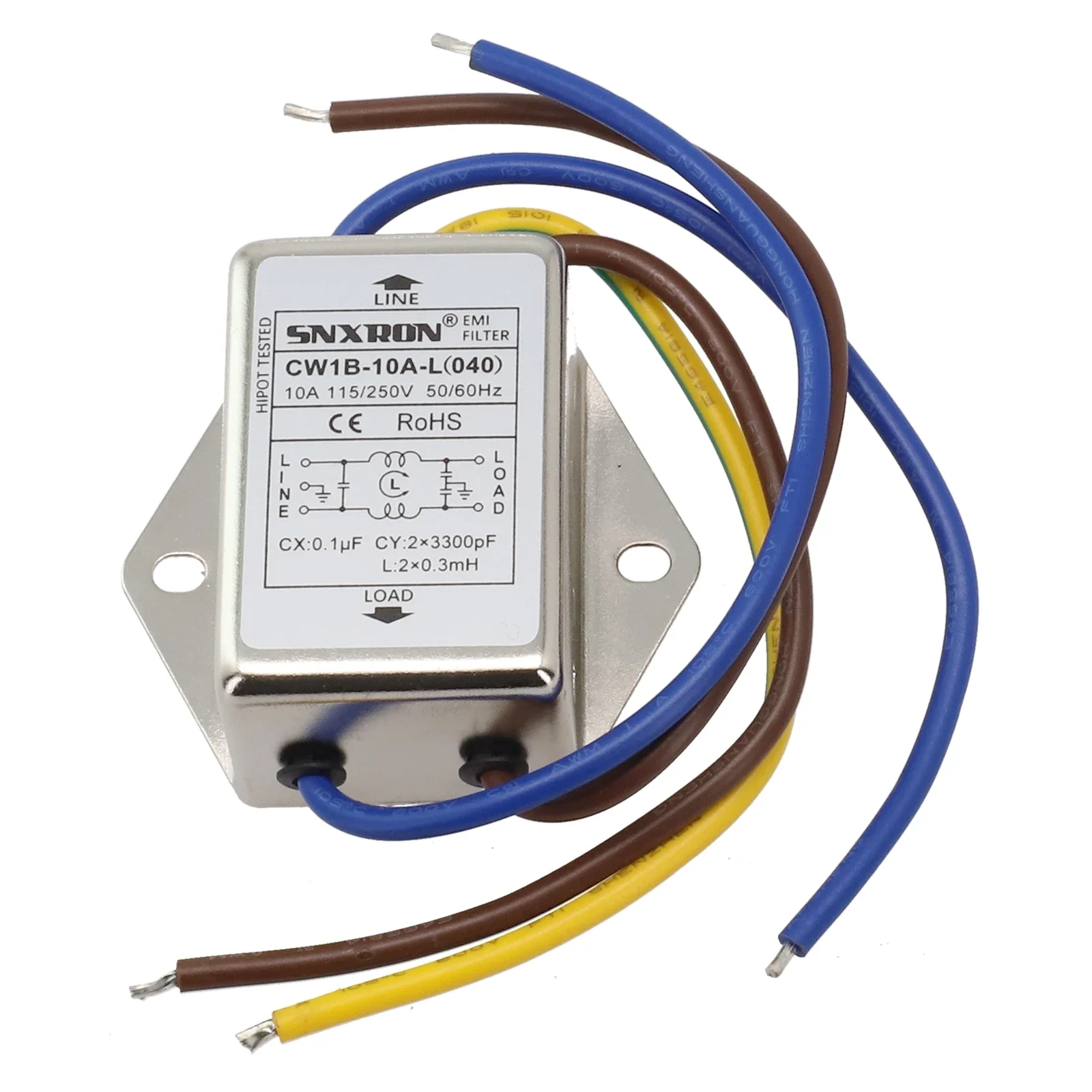 Reliable AC 250V Power Filter for Low Interference Environment Suitable for Electronic Data Processing Equipment 3
