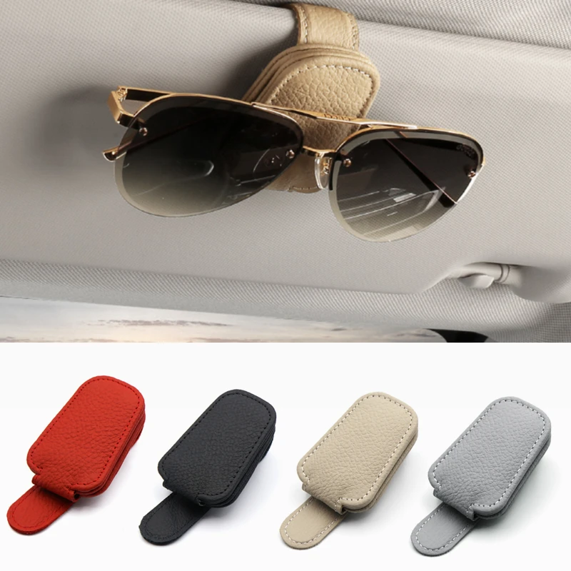 Support magnétique pour lunettes de soleil de voiture, pare-soleil