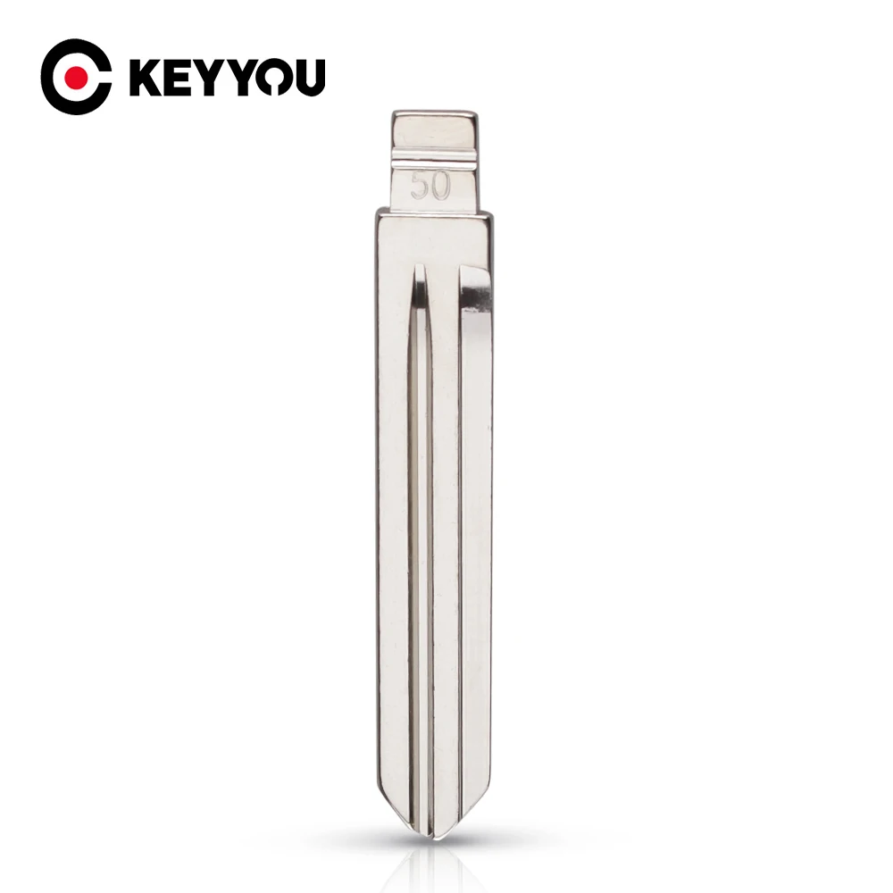 

KEYYOU Universal Metal Blank Uncut Flip KD Remote Key Blade Type #50 HYN14FH For Huyndai Elantra NO.50