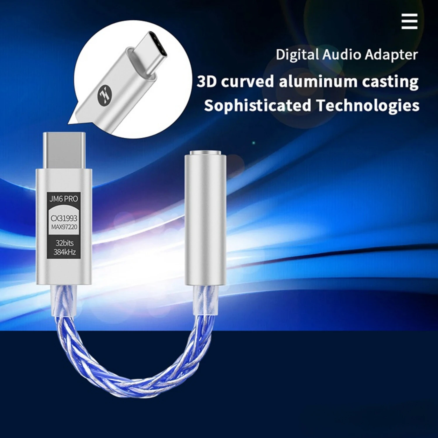 JCALLY JM6 Pro CX31993 Hifi DAC Type-C to 3.5Digital Audio Decoding Portable Headphone Amplifier DAC Type C to 3.5mm LXDA AMP headphone amplifier portable dac amplifier audio amp adapter