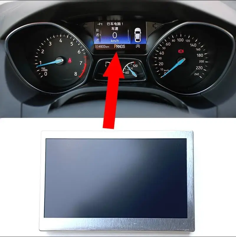 LCD Display Color Screen Dashboard Pixel Replacement For Ford Escape/Focus 2013-16 RGB LQ042T5DZ11/13K 102x70mm Car Accessories car dashboard avoid light pad instrument platform desk cover mats carpets lhd for ford kuga escape 2013 2014 2015