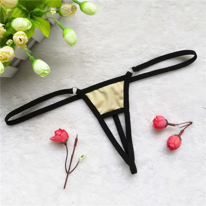 micro bikini tanga mujer swimwear bikinis biquini tankini sexy lingerie  thong Edging Contrast V shape Small triangle simple spa - ShopperBoard