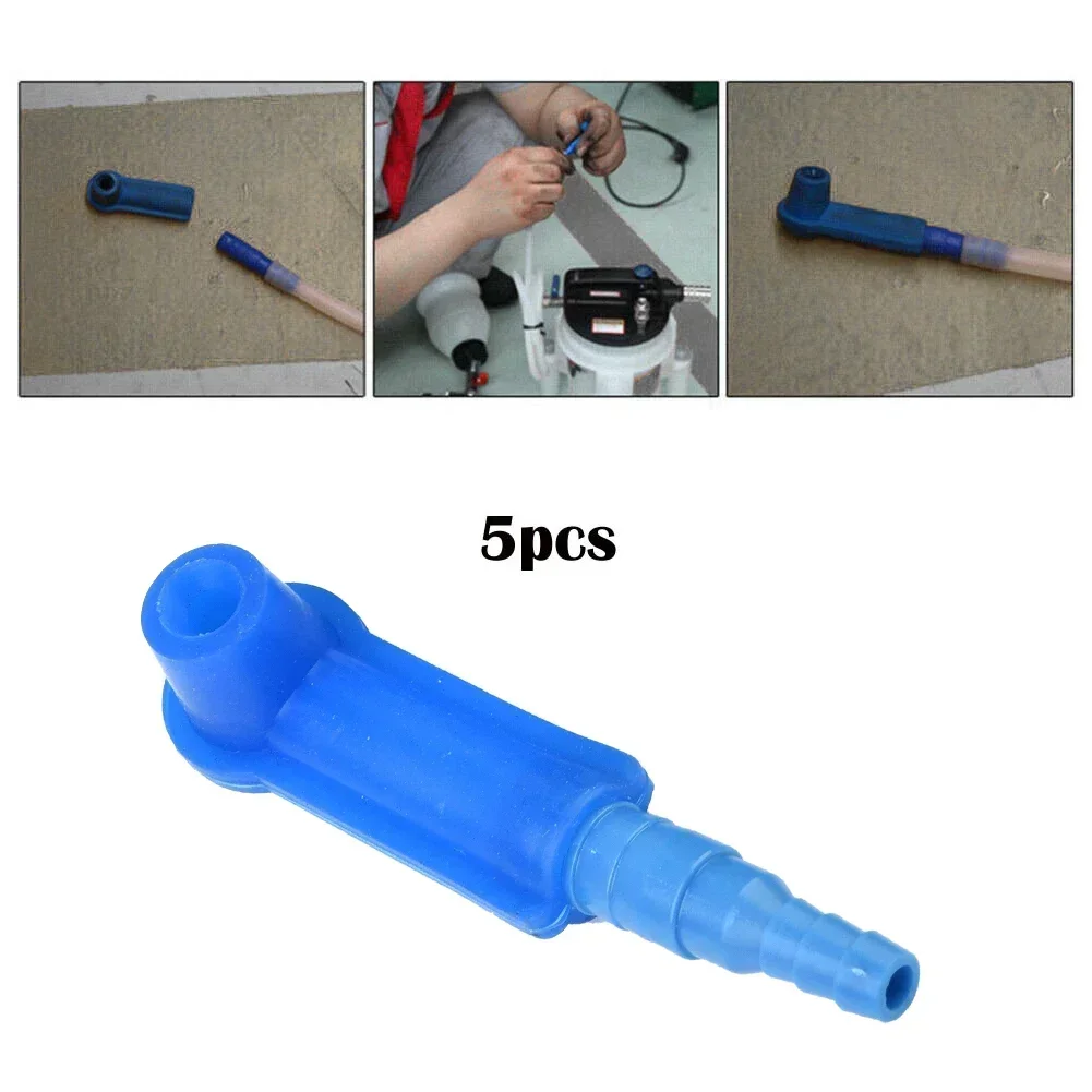 5Pcs Auto Car Brake Fluid Replacement Tool Pump Oil Bleeder Change Air Kit Blue For Cars/trucks /construction Vehicles
