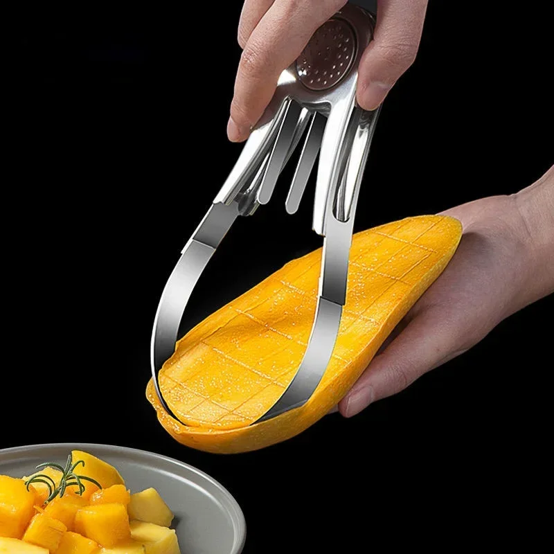 Mango meat extractor 304 stainless steel cut mango cubes artifact pulp separator core cutting fruit artifact